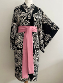 Czarno-białe kimono Mandala