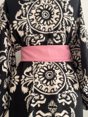 Czarno-białe kimono Mandala