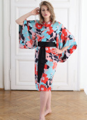 Długie kimono Riku o orientalnym wzorze