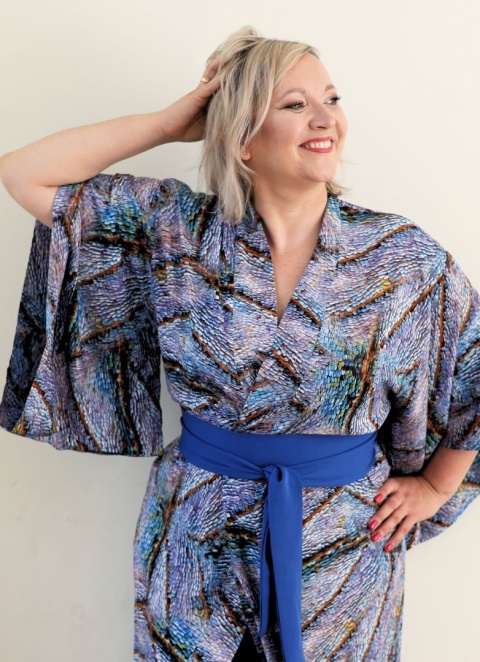 Kimono Kobaltowy Kameleon