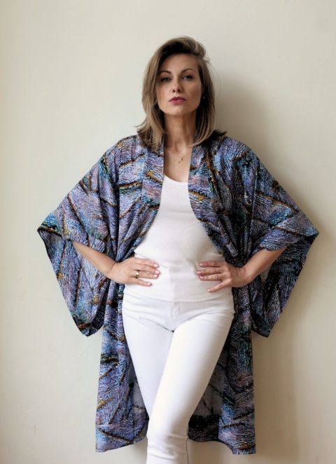 Kimono Kobaltowy Kameleon