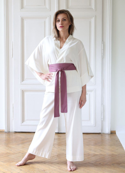 Kimono z długimi spodniami Cream