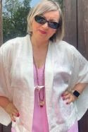 Krótkie kimono Ivory Pearl