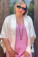 Krótkie kimono Ivory Pearl
